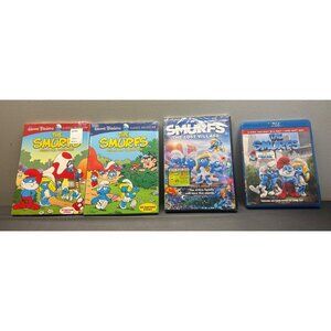 The Smurfs DVD Lot Movie Original Series Season 1 & 2 The Lost Villiage
